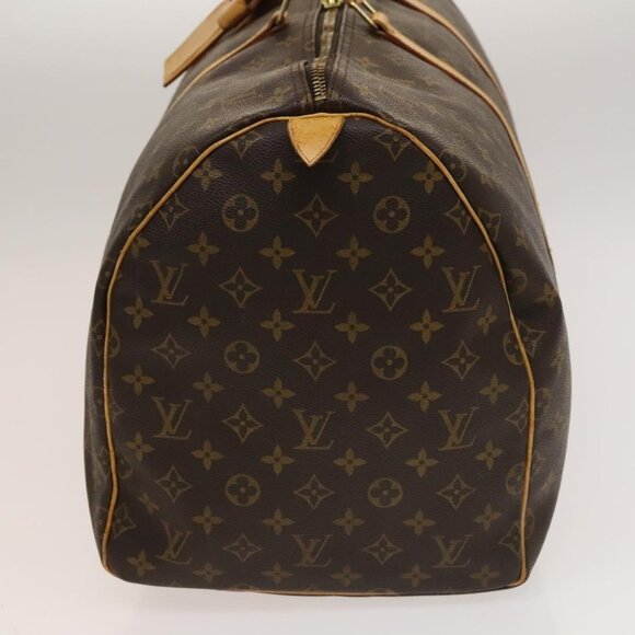 LOUIS VUITTON Monogram Keepall 55 Boston Bag LV Auth - Picture 4 of 16